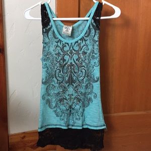 Cute blue tank top